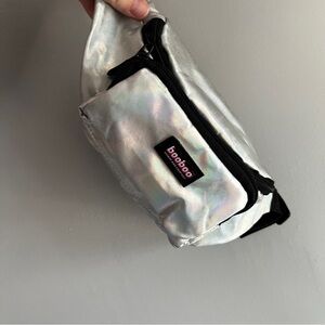 BOOBOO Bag Company Shimmering Iridescent Silver Kids Fanny Pack